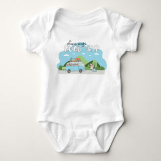 Body Para Bebê China Pugs Road Trip Baby Bodysuit