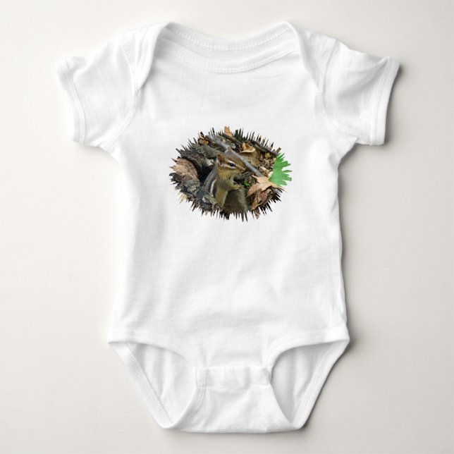 Body Para Bebê Chipk Oriental - Tamias striatus (Frente)