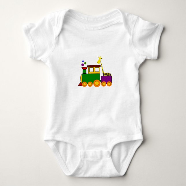 Body Para Bebê Choo-Choo Train Baby Jersey (Frente)