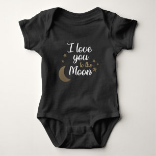 Body Para Bebê Christelijke Baby Romper - Eu te amo na lua