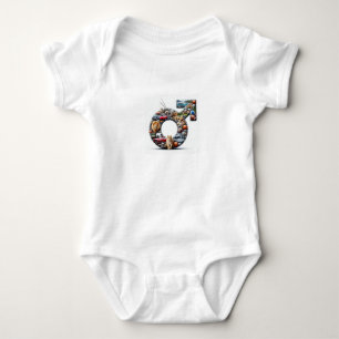 Body Para Bebê Christian, Baby Boy Onsie Com Símbolo Masculino Re
