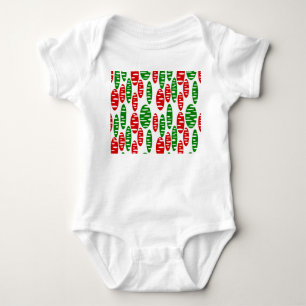 Body Para Bebê Christmas Holey Oval