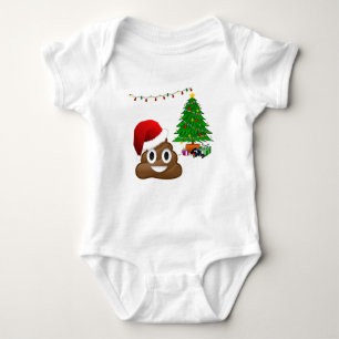 Body Para Bebê christmas poo emoji
