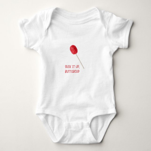 Body Para Bebê Chupa-o Butterglass com Red Lollipop (Frente)