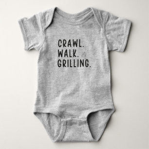 Body Para Bebê Churrasco Crawl Walk Grilling