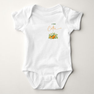 Body Para Bebê Chuva de Amor: Baby Shower Laranja de Xadrez