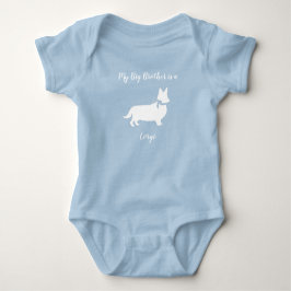 Body Para Bebê Chuva de Bebê Cachorro Corgi Filhote