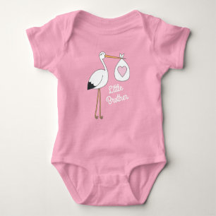 Body Para Bebê Chuva de Bebê Cegonha Rosa Menina