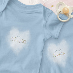Body Para Bebê Chuva de Bênçãos Celeste Azul Baby Shower