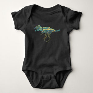 Body Para Bebê Chuva de Meteoros Dinossauro T Rex Tyrannosaurus R