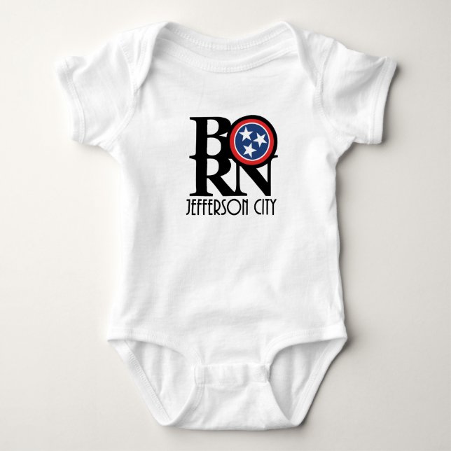 Body Para Bebê Cidade do Jefferson nascer (Frente)