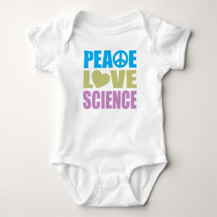 Body Para Bebê Ciência do amor da paz
