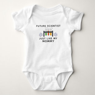 Body Para Bebê Cientista Futuro Igual a Minha Mamãe Cientista Fof