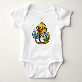 Body Para Bebê Cientista Pato de Borracha