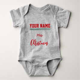 Body Para Bebê Cinza personalizada de Baby Jersey