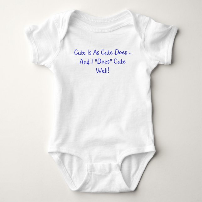 Body Para Bebê Citação de Fofo Faz Fofo (Frente)