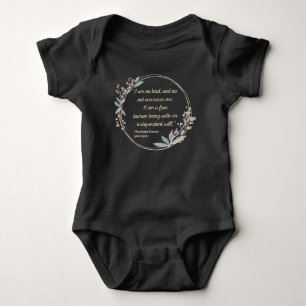 Body Para Bebê Citação II de Jane Eyre - Estilo bonito