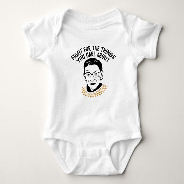 Body Para Bebê Citação Inspiradora - Ruth Bader Ginsburg (Frente)