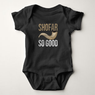 Body Para Bebê Citação Judaica do Corno Musical Shaway Antiga