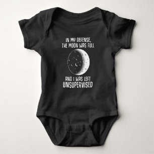 Body Para Bebê Citação Wiccan de Bruxa Pagan de Lua