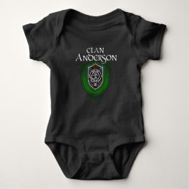 Body Para Bebê Clan Anderson Scottish Family Crest Tartan Baby 