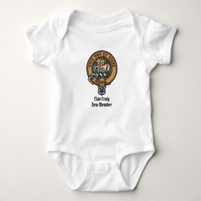 Body Para Bebê Clan Craig Crest Baby Bodydress (Frente)