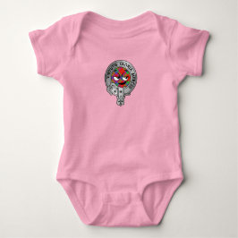 Body Para Bebê Clan Donnachaidh | Robertson Crest & Tartan Baby B
