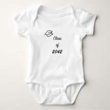 Classe de 2042 com Boné de formatura Baby Bodycase