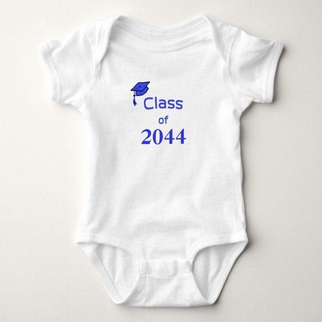 Body Para Bebê Classe de ano personalizado de 2044 (Frente)
