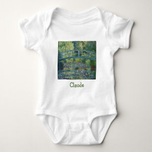 Body Para Bebê Claude Monet - Lago de Nenúfares, Harmonia Verde