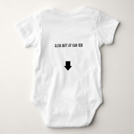 Body Para Bebê clean butt at own risk one piece 