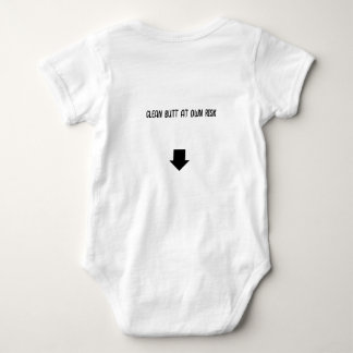Body Para Bebê clean butt at own risk one piece