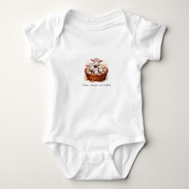 Body Para Bebê Clever, Curioso e Fofinho - Lixeira (Frente)