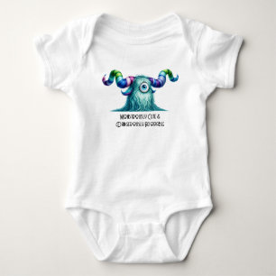 Body Para Bebê Clyde – O Monstro Curioso de Olhos Grandes