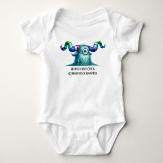 Body Para Bebê Clyde – O Monstro Curioso de Olhos Grandes