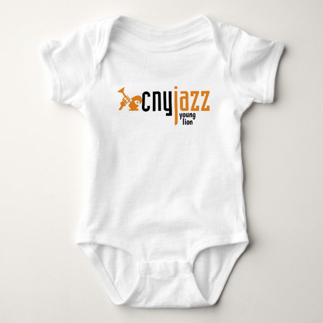 Body Para Bebê CNY Jazz Young Lion Baby Tee (Frente)