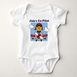 Body Para Bebê Co-Piloto de Jido - Avião Cute