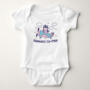 Body Para Bebê Co-Piloto do Baabaa - Avião Unicórnio