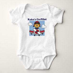 Body Para Bebê Co-Piloto do Kaka - Avião Fofo