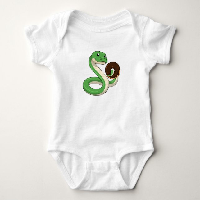 Body Para Bebê Cobra com Rosquinha (Frente)