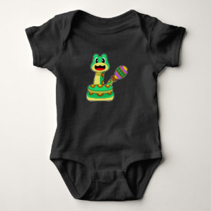 Body Para Bebê Cobra Musical Rattle Music