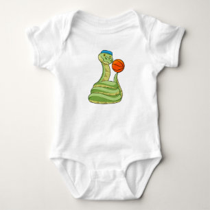 Body Para Bebê Cobra no basquete