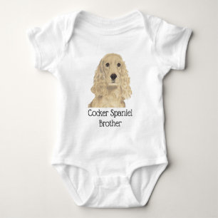 Body Para Bebê Cocker Spaniel Cão Loiro Dourado Personalizado
