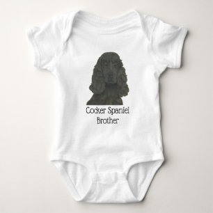 Body Para Bebê Cocker Spaniel Preto Personalizado Cachorro