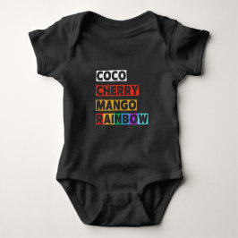 Body Para Bebê Coco Cherry Mango Rainbow Icy
