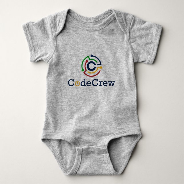 Body Para Bebê CodeCrew Onsie (Frente)