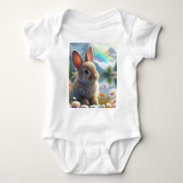 Body Para Bebê Coelhinho Adorável em um Lago Encantado