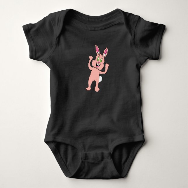 Body Para Bebê Coelhinho Bebê Levemente Sinistro (Frente)