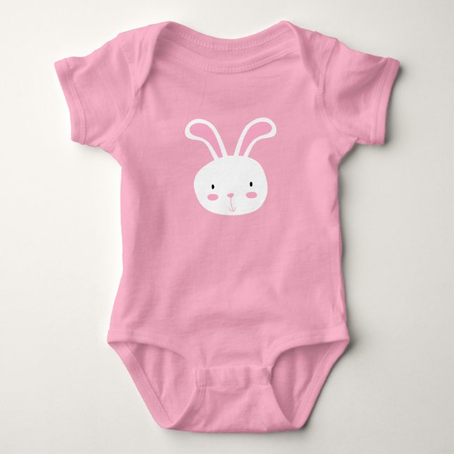 Body Para Bebê Coelhinho Bonito (Frente)