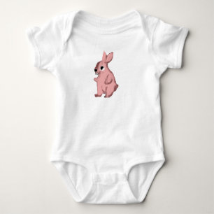 Body Para Bebê Coelhinho Rosa